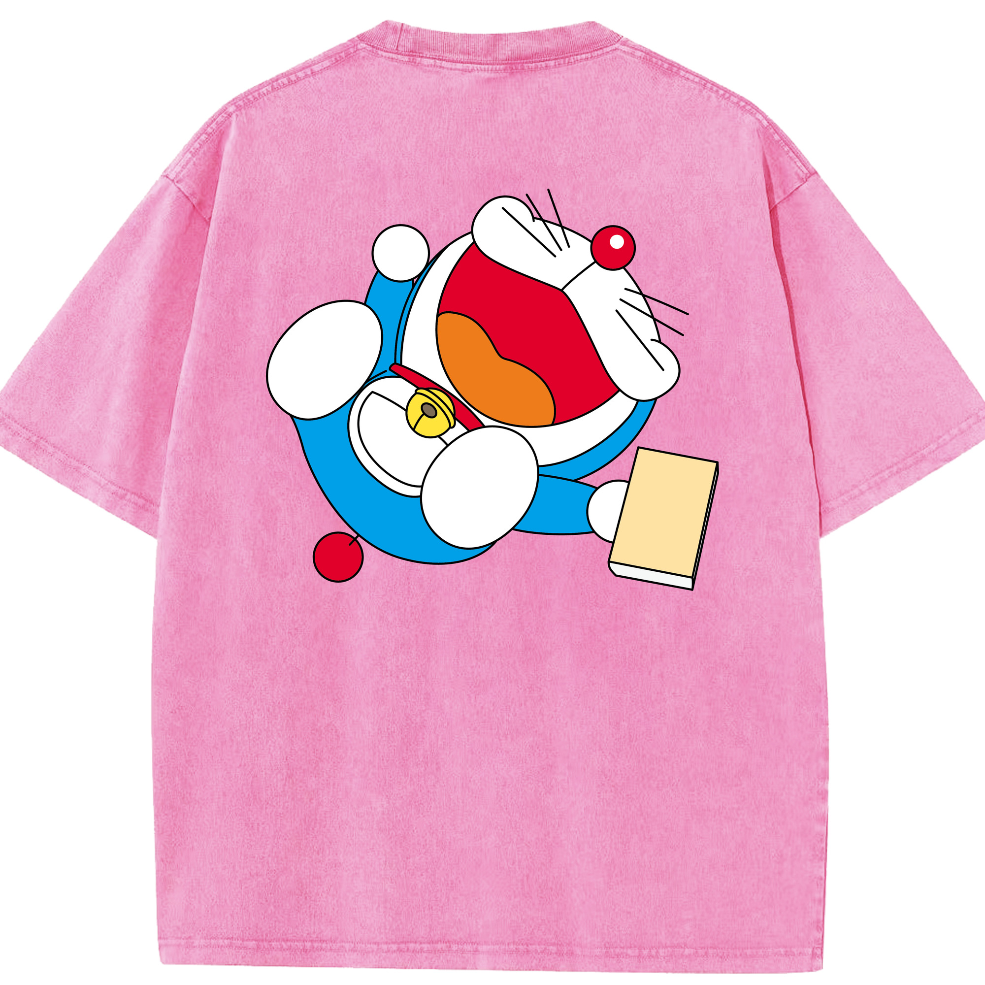 （画像用） ドラえもん Doraemon 綿100% ヴィンテージ風 半袖Tシャツ（背面プリント）